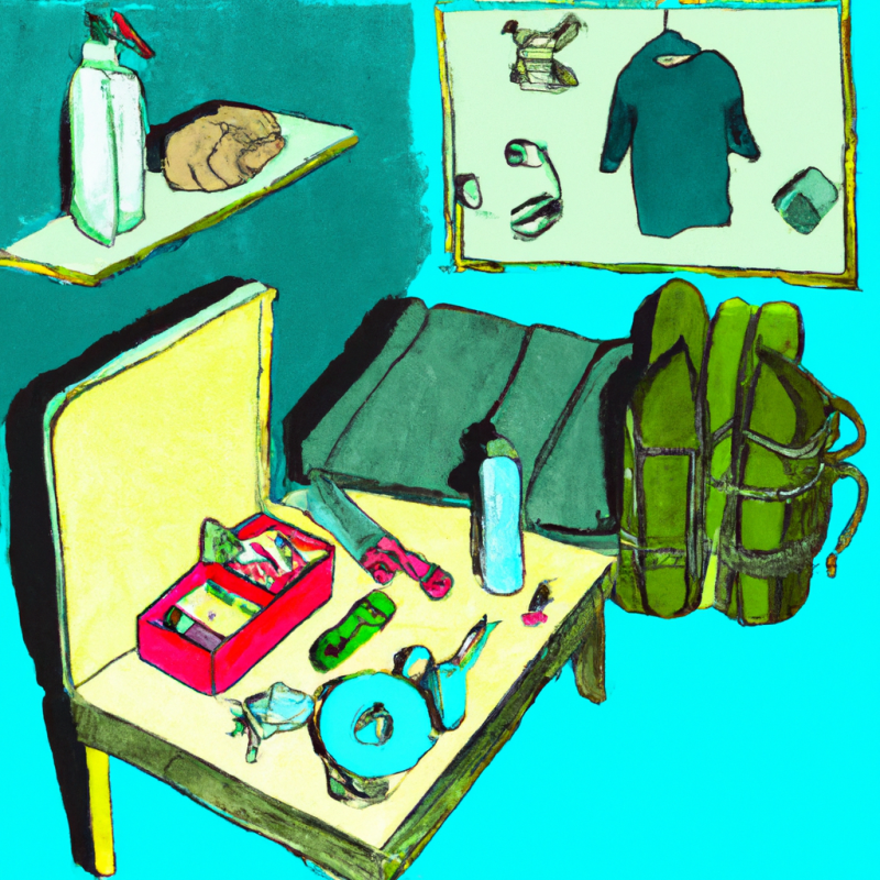 What are the necessary materials for the 10 days you will spend in the earthquake cabin?