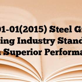 A1001-01(2015) Steel Grade: Meeting Industry Standards with Superior Performance